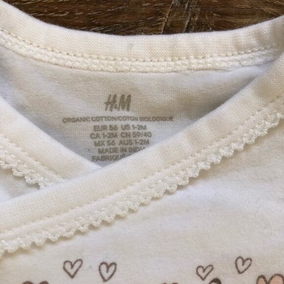 H&M Bambi Best Friends Bodysuit Newborn 1-2 Months - Picture 6 of 6